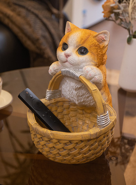 可爱猫咪钥匙收纳摆件客厅装饰品