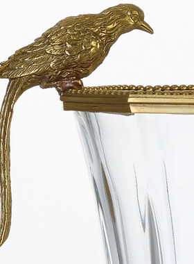 欧式风进口水晶别墅客厅茶几摆件