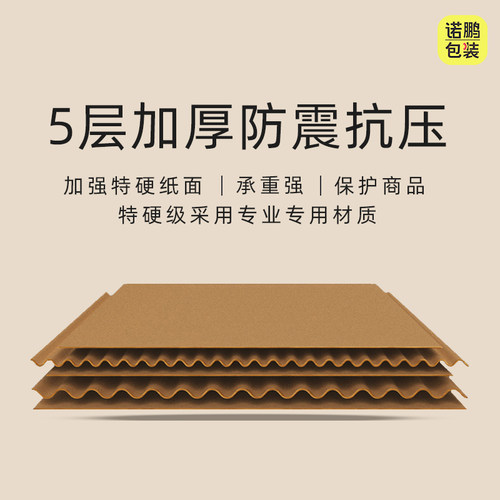 淘宝纸箱五层大号加厚防水1号2号打包收纳搬家邮政物流特硬包装 - 图1