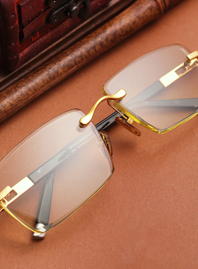 定制竹叶青切边太阳镜舒适