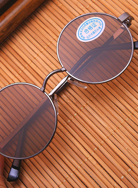 全框圆形天然水晶太子镜