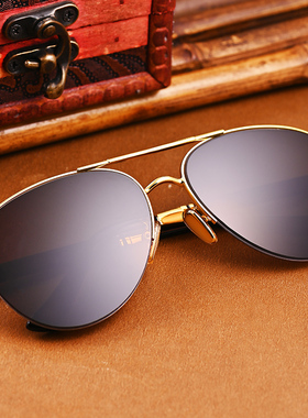 新款蛤蟆镜天然水晶男偏光