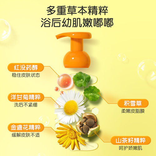 英氏婴儿沐浴露洗发水二合一儿童沐浴露新生宝宝专用沐浴液便携装 - 图2