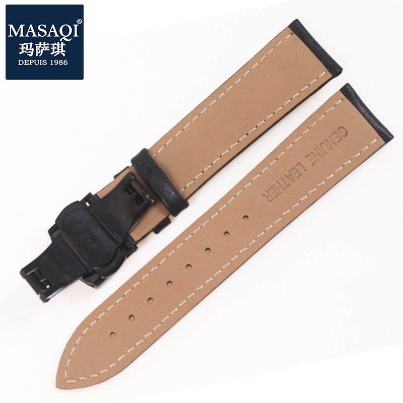 适配飞亚b达摄影师系列GA860012牛皮带男真皮表带表链手表配件20m,淘宝优惠券,粉丝福利购,淘宝优惠卷
