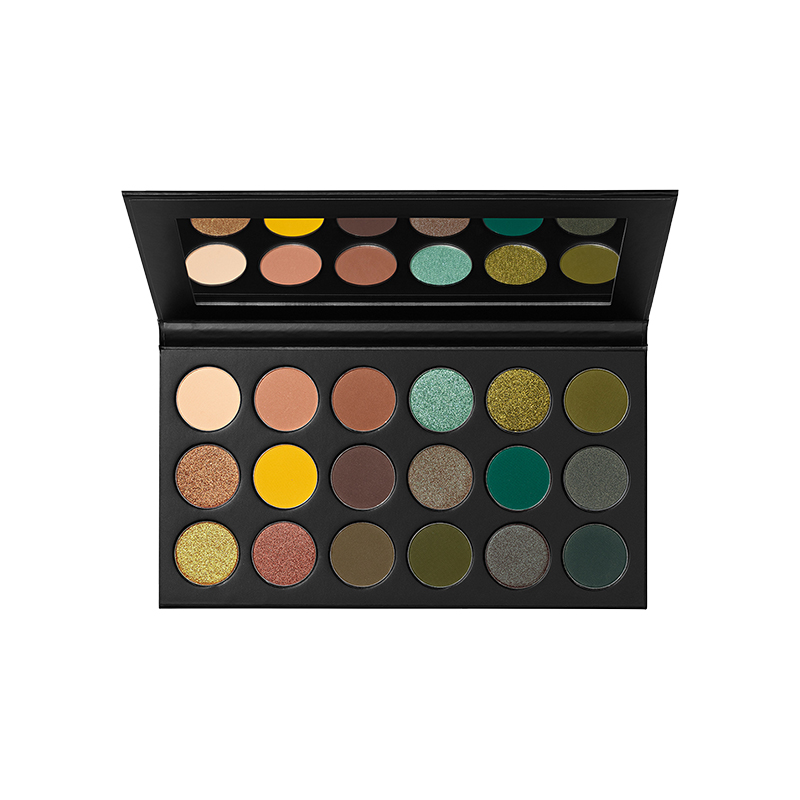 MORPHE海外旗舰店Morphe 18色欧美眼影盘哑光珠光微闪截断式彩妆盘绿色紫色系0
