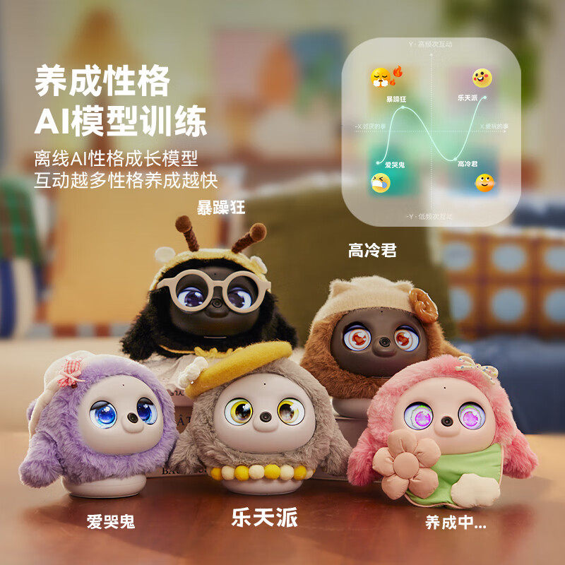 ropet AI宠物机器人 养成系情感儿童陪伴 仿生互动电子桌面智能机,淘宝优惠券,粉丝福利购,淘宝优惠卷