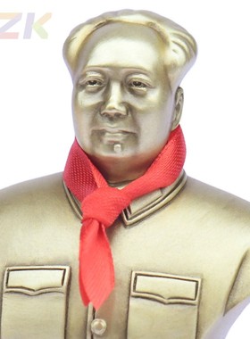 毛主席像黄铜汽车摆件摆饰车载车内饰品中控台毛爷爷铜像装饰摆.7