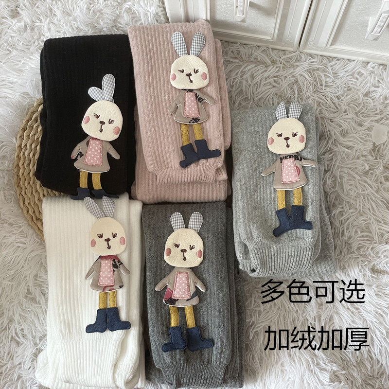 加厚加绒棉裤婴儿袜纯棉岁3连裤袜 圈圈婉儿童袜子(0-16岁)