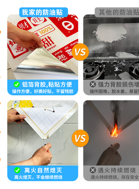 创意厨房防油污贴纸防火防水