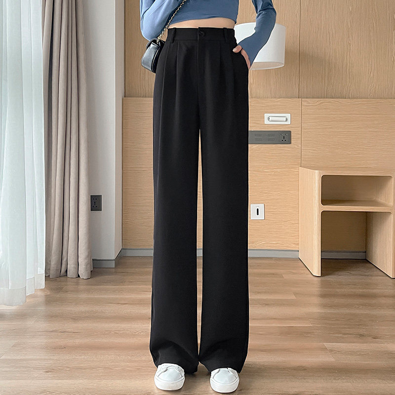 阔腿裤春秋高腰垂感2022年休闲裤子 苡苜休闲裤