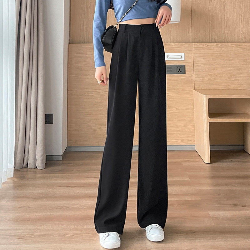 阔腿裤春秋高腰垂感2022年休闲裤子 苡苜休闲裤