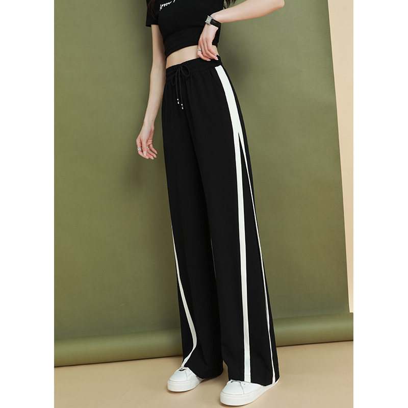 阔腿裤春秋2022新款高腰垂感运动裤 苡苜休闲裤