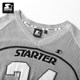 STARTER jersey new 100% cotton V-neck Jersey style loose sports and casual pure cotton short-sleeved wool top