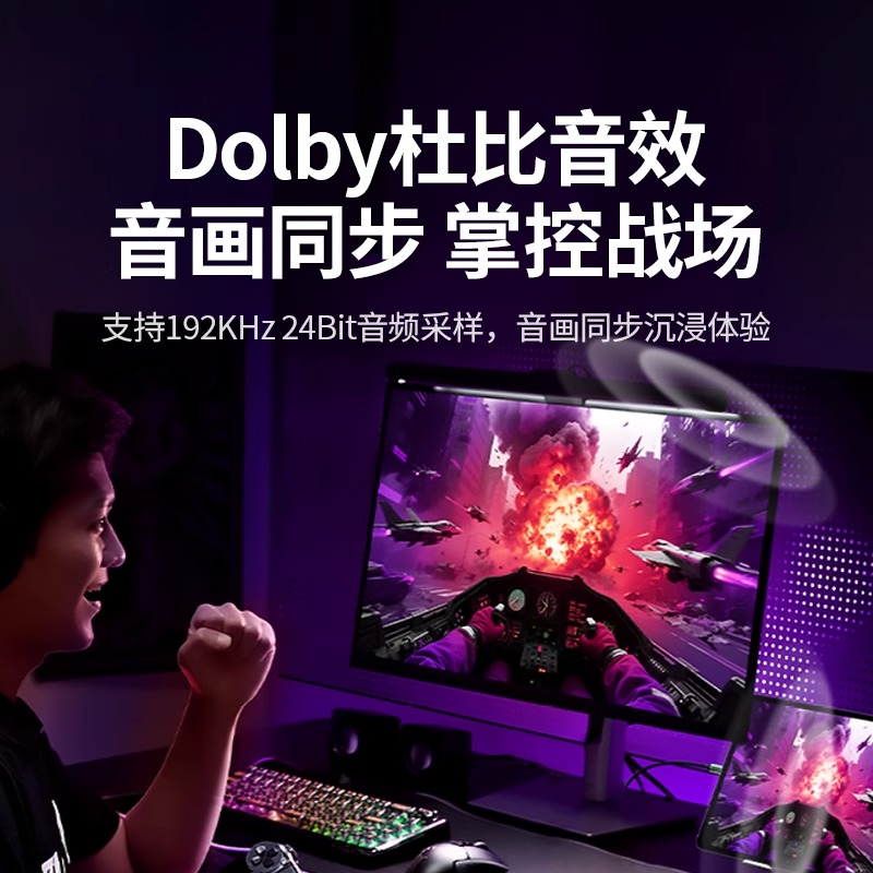 绿联typec转dp线2.1转换2K240/360Hz接头displayport适用Mac安卓iPhone17雷电4/3笔记本usbc外接显示器接口 - 图3