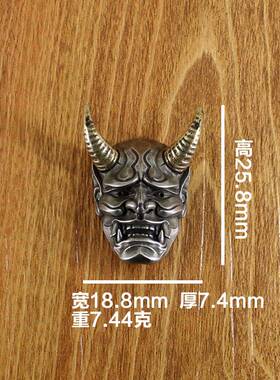 创意的恶魔财布扣白铜黄铜双色钱币皮具服饰饰品扣送螺丝工厂