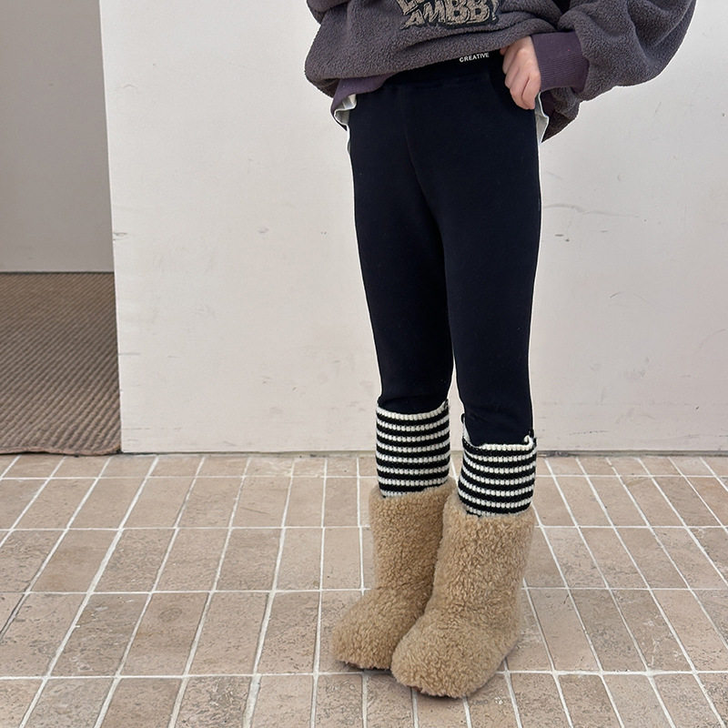 【加绒】女童裤子儿童加厚230g复合奥粒绒高弹修身羊毛拉架打底裤,淘宝优惠券,粉丝福利购,淘宝优惠卷