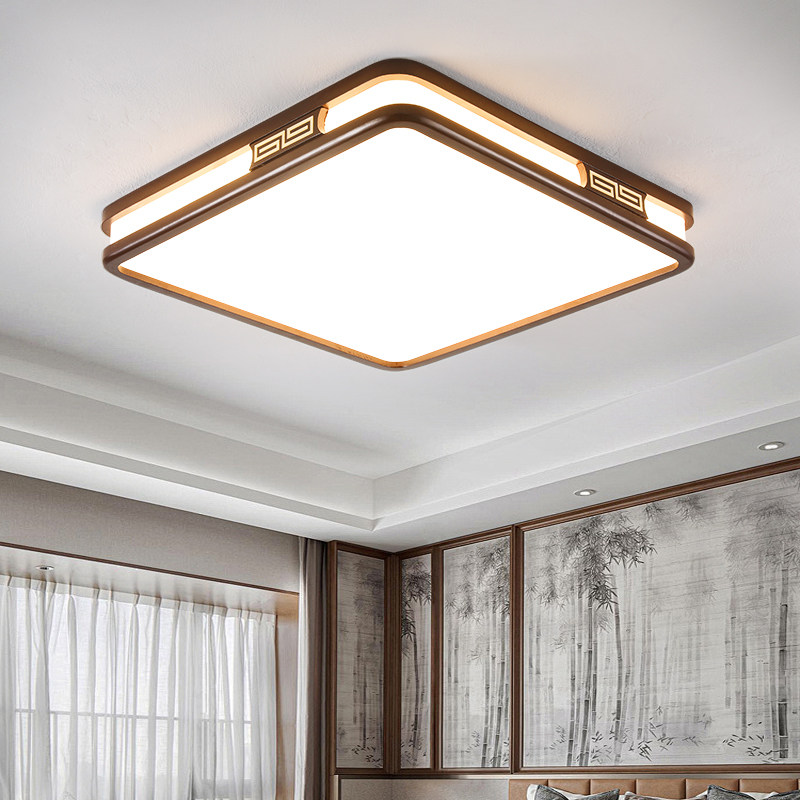 全光谱护眼LED客厅吸顶灯新中式胡桃木圆形卧室房间餐厅全屋灯具,淘宝优惠券,粉丝福利购,淘宝优惠卷