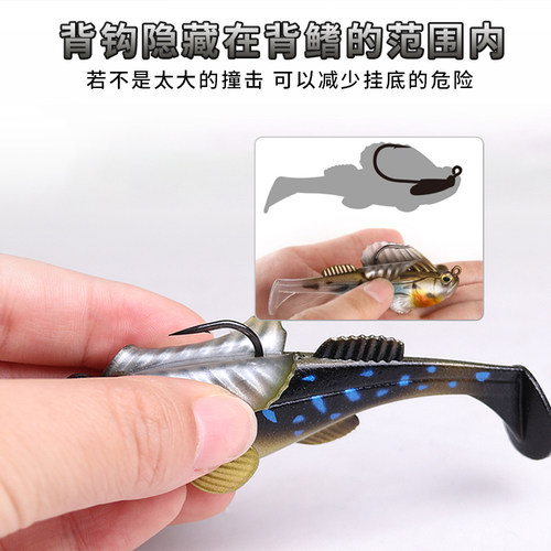 MEGABASS跳跳鱼假饵DARK SLEEPER包铅鱼鳜鱼鲈鱼饵淡水海钓路亚饵 - 图2