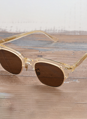 眼镜框男配眼睛近视男款复古手工眼镜架太阳镜潮透明框架男女7101