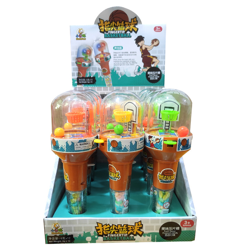 小乐蜂灌篮投篮游戏玩具糖果指尖篮球好玩儿童创意糖玩零食礼物 - 图3