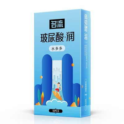 名流玻尿酸避孕套正品超薄001润滑安全套男女用水多多保险套子byt