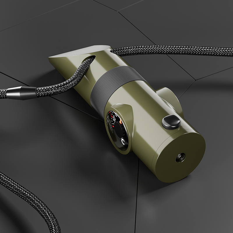 口哨七合一多功能高频爆音求生哨救生哨子无核户外露营应急指南针 - 图3