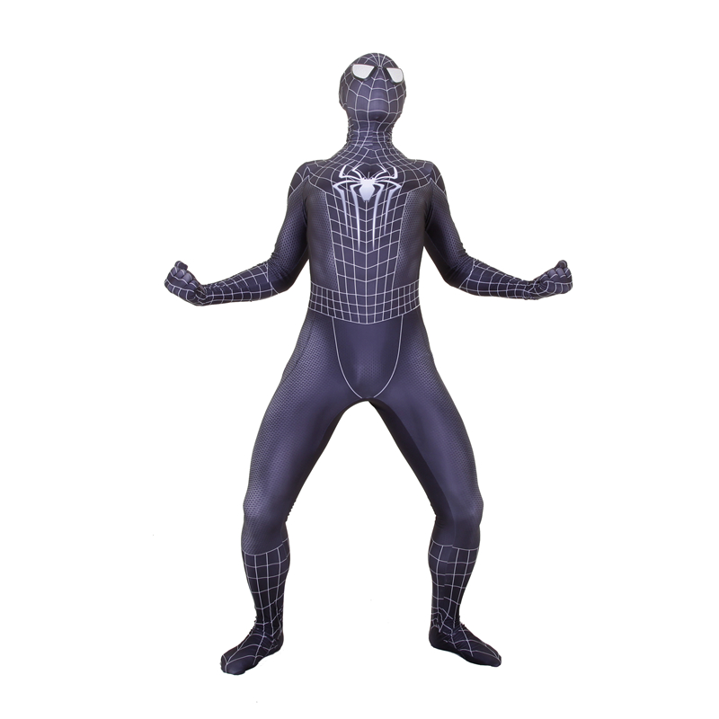 黑色毒液蜘蛛侠紧身衣漫威同款套装正版成人高级战衣六一表演服装 - 图3