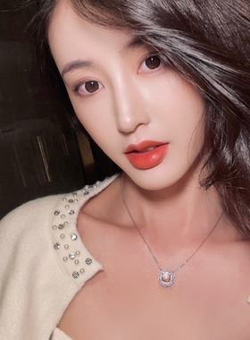 花形蕾丝水沫玉围镶项链女925