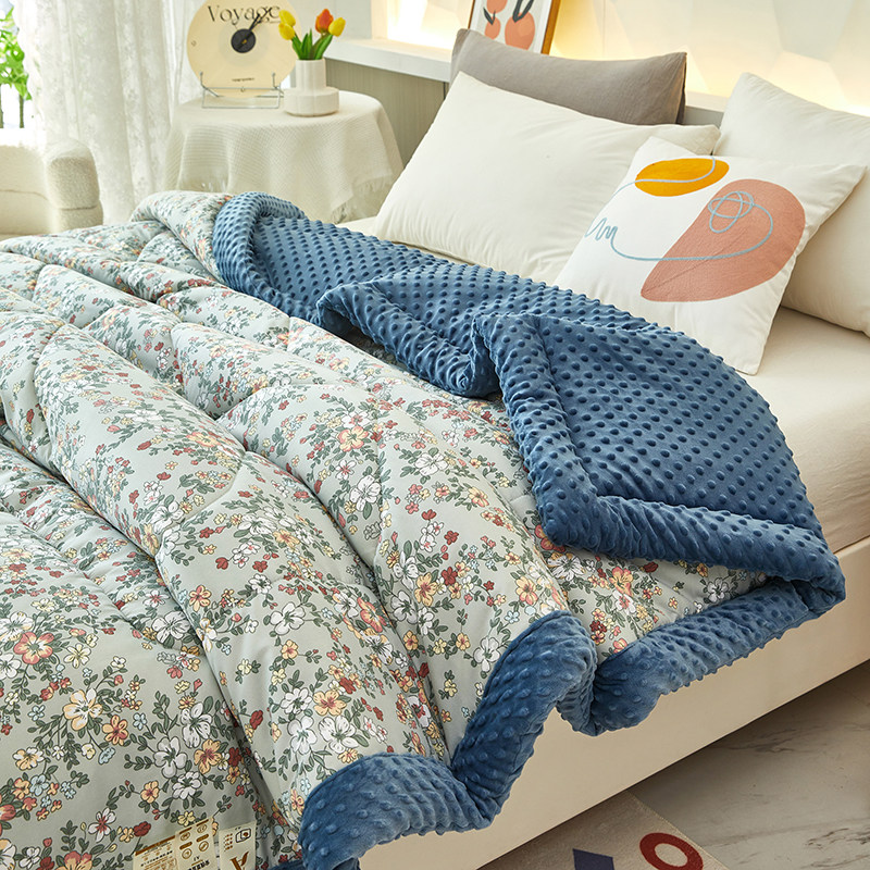 2025新款冬季豆豆绒被子加厚保暖秋冬被芯夏凉被子可机洗四季通用,淘宝优惠券,粉丝福利购,淘宝优惠卷