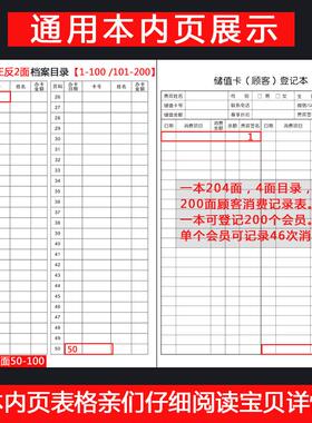 美容院护理养生客户资料记录表