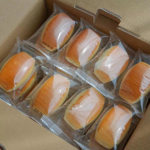 林小丫原味小馒头盒装400g早餐点心嚼劲面包开袋即食短保质期 - 图2