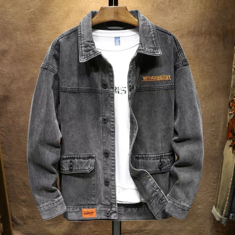 春秋冬牛仔工作服套装男士干活穿的电工地耐磨耐脏劳保工装夹克,淘宝优惠券,粉丝福利购,淘宝优惠卷