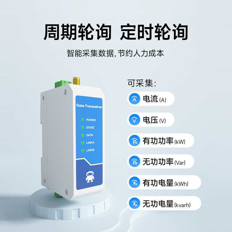 485转4G电表采集器DL645协议modbus网关4G无线远程抄表免费流量卡-图2