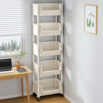 Bookshelves Landing Simple Home Students Multiple Floors Removable With Wheels Small Bookcase Close By Wall Side Book Containing Shelf