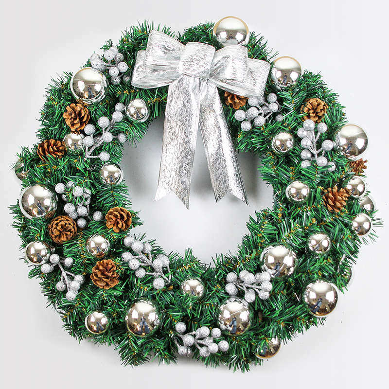 花环户外圣诞节/60cm道具门装饰品5040布置挂饰挂30//场景酒店