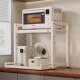Microwave oven storage rack pull-out storage rack
