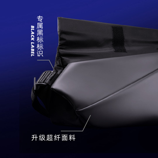 NIID潮牌男生挎包单肩包包斜挎包男送礼邮差包黑标R1 Black Label