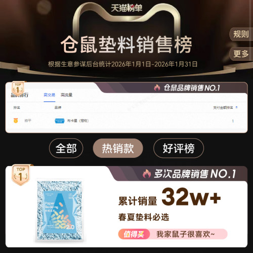 布卡星彩虹纸粒仓鼠垫料纸棉除臭夏天吸水造景用品金丝熊专用木屑 - 图0