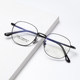 Pure titanium large frame glasses rose gold discoloration