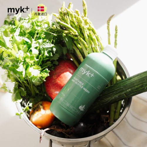 【团购】myk果蔬儿童餐具洗净液500ml*3水果蔬菜餐具奶瓶清洗 - 图0