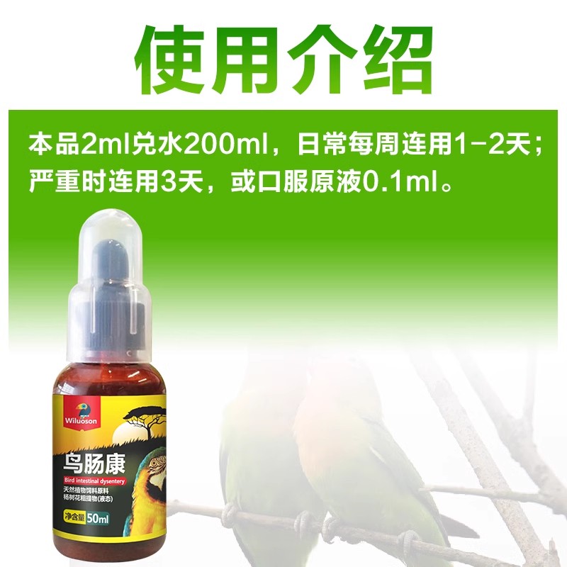 鹦鹉鸟拉稀药专用玄凤虎皮水绿便肠炎鹦鹉常用品预防鸟用药大全 - 图3