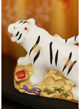 日本药师窑陶土摆件日式桌面帅气