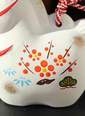 日本手作铃铛招福平安健康摆件马