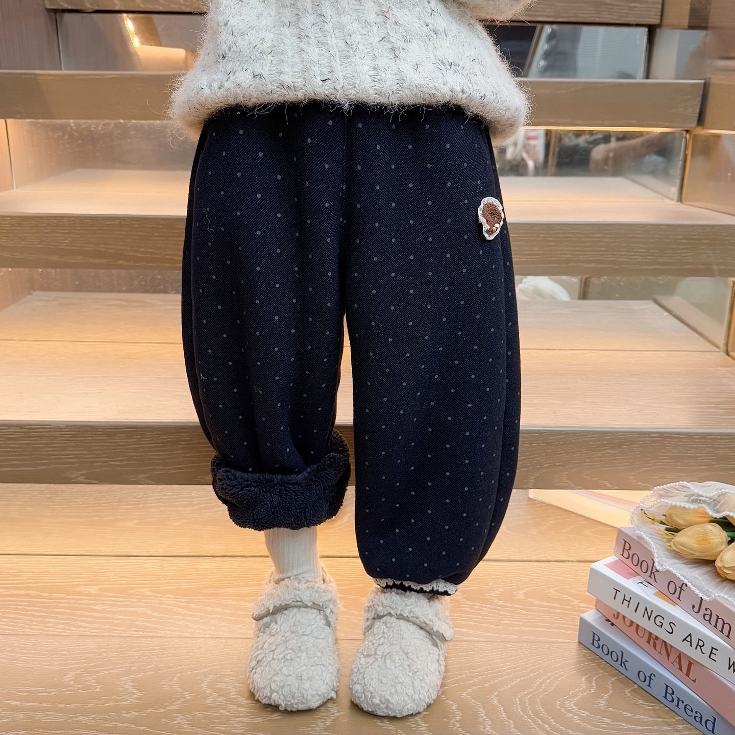 女童超好看加绒裤子冬装2025新款儿童加厚一体绒宝宝一条过冬棉裤,淘宝优惠券,粉丝福利购,淘宝优惠卷