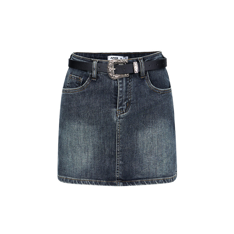 apea复古风2023春季新款a字半身裙 apea半身裙