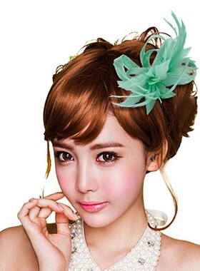 优雅名媛胸花小礼帽女新