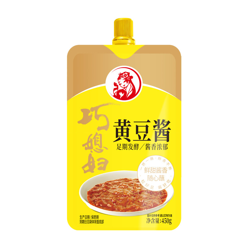 巧媳妇黄豆酱瓶装酱料大酱拌饭拌面酱调料豆瓣酱炒菜专用800g*2