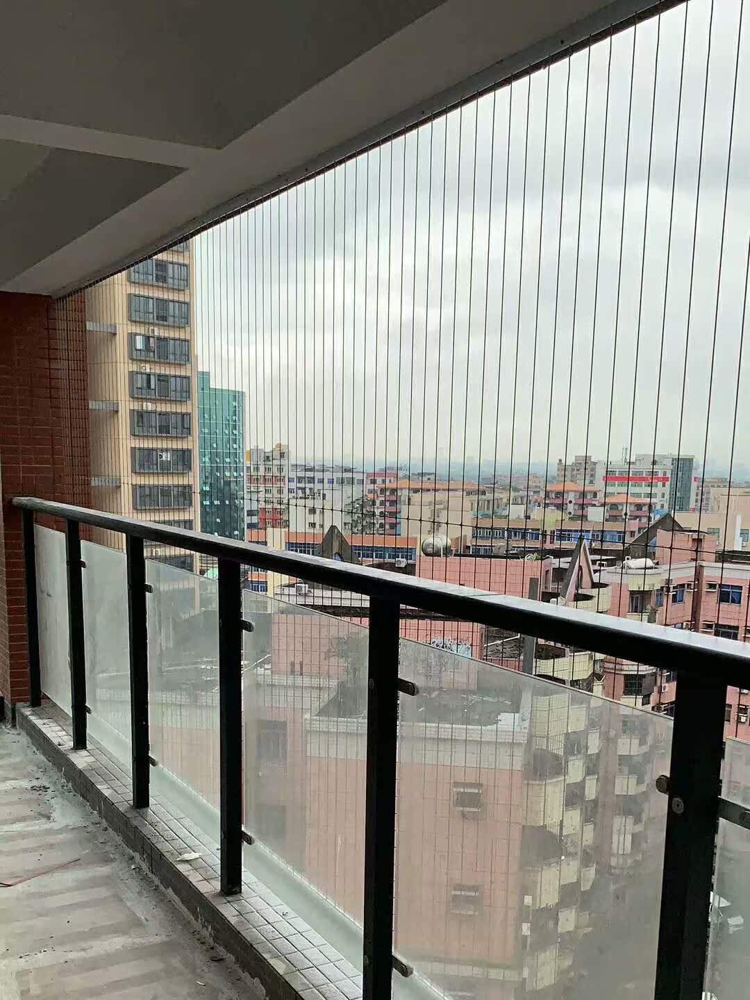 阳台窗户儿童隐形防盗网防护网窗316不锈钢丝深圳广州东莞包安装
