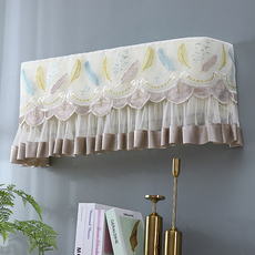 Зановеска для кондиционера 新款空调罩挂式空调套布艺蕾丝欧式家用挂机罩开机不取格力美的