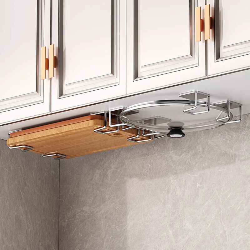 卫生间置物架洗脸盆收纳架子浴室柜下免打孔壁挂式放脸盆挂钩神器